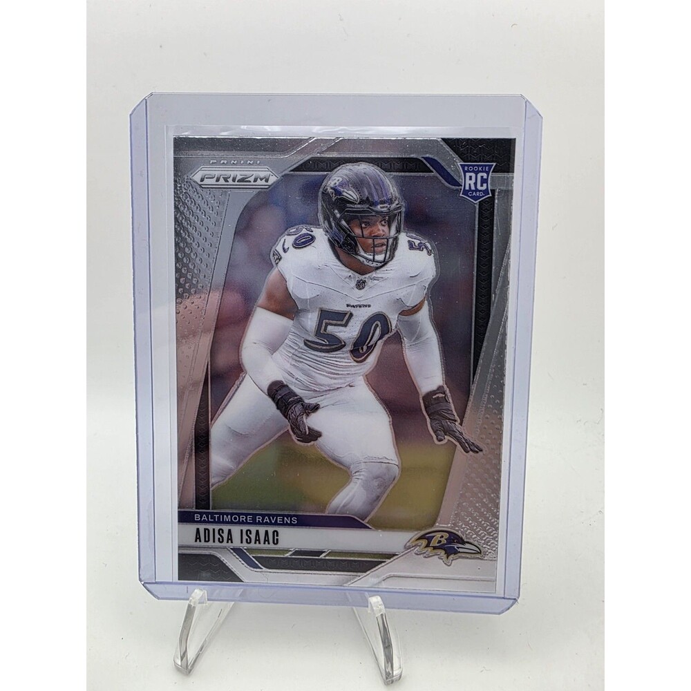 2024 Topps Chrome #218 Adisa Isaac RC RAVENS Rookie football card 🏈 NM